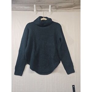 Kuhl Womens Knit Turtleneck Pullover Sweater Top Size S Green Round Hem Outdoors
